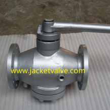 No leakage high temperature jacketed plug valve