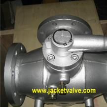 Zero leakage 3 Way jacketed plug valve