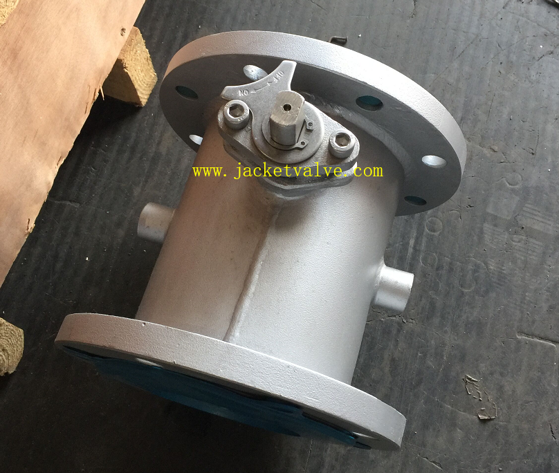 Metal seated jacketed ball valve