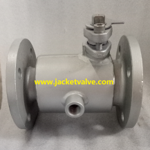 Heating jacket jacketed ball valve