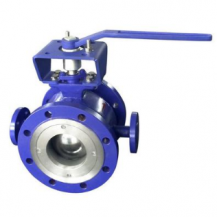 Manual V port jacketed ball valve