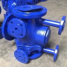 Carbon steel jacketed 3 way ball valve