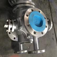 Stainless steel jacketed 3 way ball valve